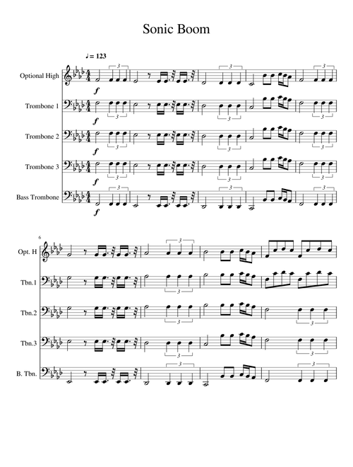 Sonic Boom Trombone Quartet