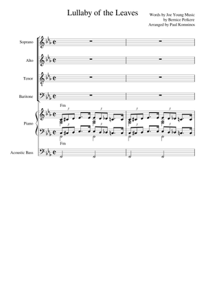 Lullaby of the Leaves (Lead sheet with lyrics ) Sheet Music with