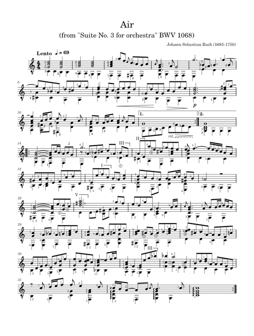 Air 'on the G string', Orchestral Suite No. 3 in D major, BWV 1068 – Johann Sebastian Bach