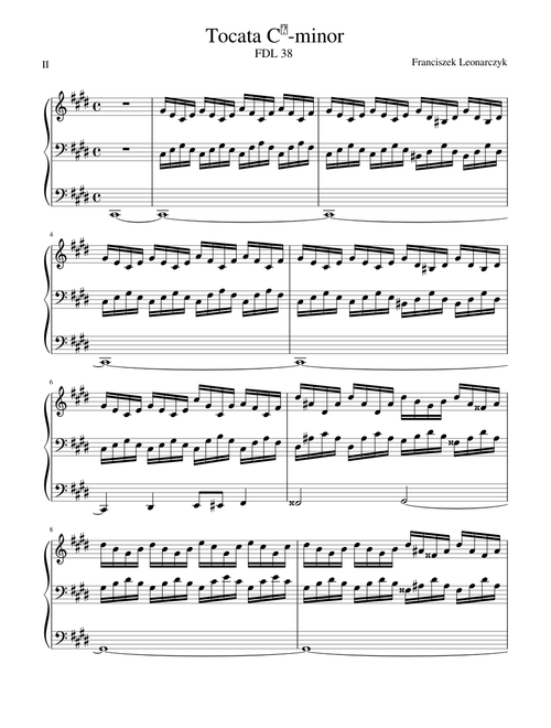 Tocata Cis-minor FDL 38