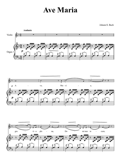 Johann Sebastian Bach - Ave Maria
