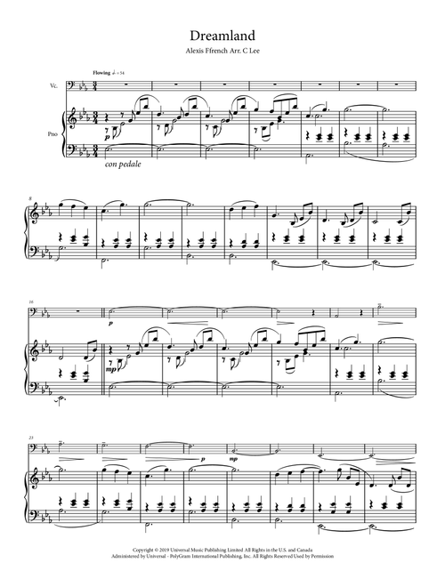 Dreamland (Arr. Charlie Lee) - Alexis Ffrench (Instrumental Duet and Piano)