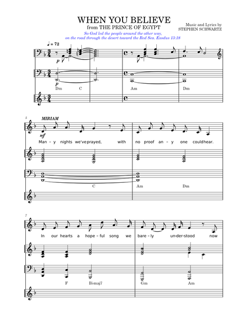 When You Believe – Stephen Schwartz
