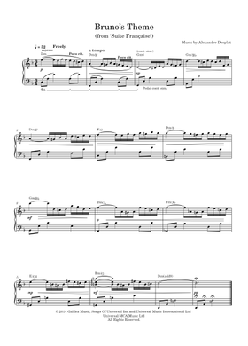 Free Suite Francaise Soundtrack sheet music | Download PDF or