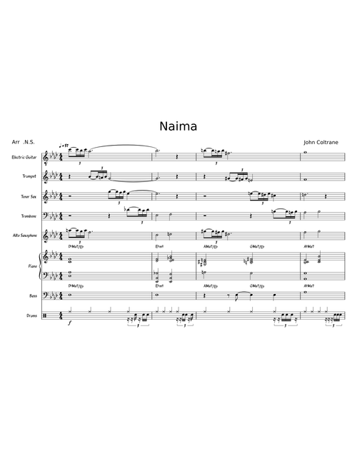 Naima – John Coltrane Naima LAMBY.mscz