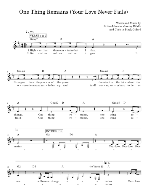 One thing remains - Brian Johnson