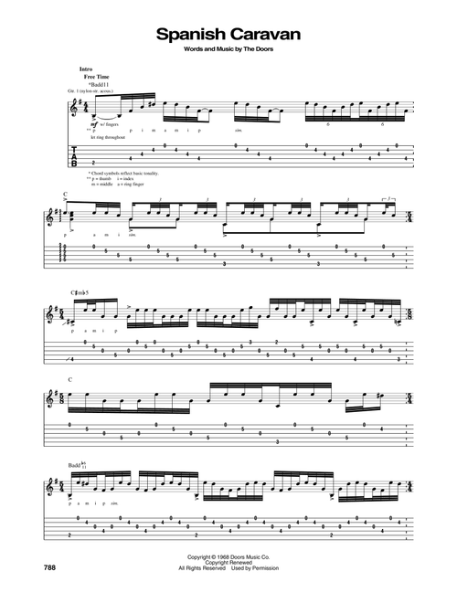 Spanish Caravan - The Doors (Guitar Tab)