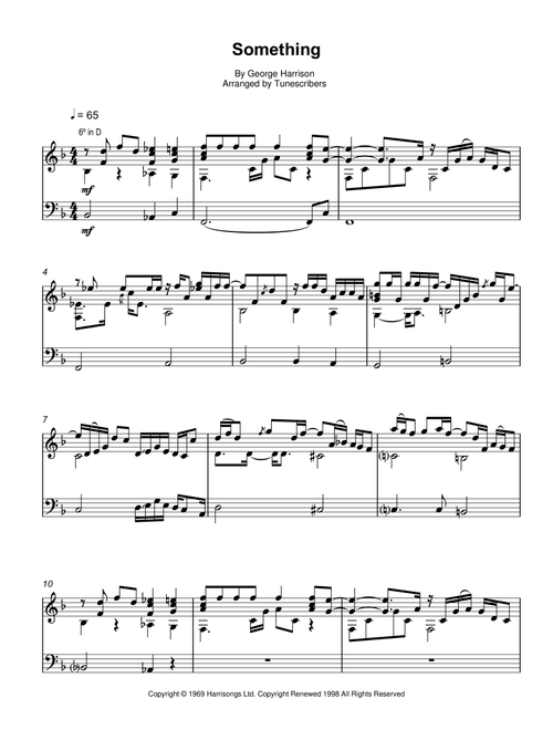 Something (Arr. Tunescribers) - George Harrison (Solo Guitar)