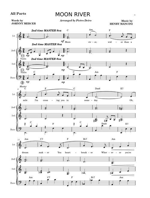 Moon River – Henry Mancini