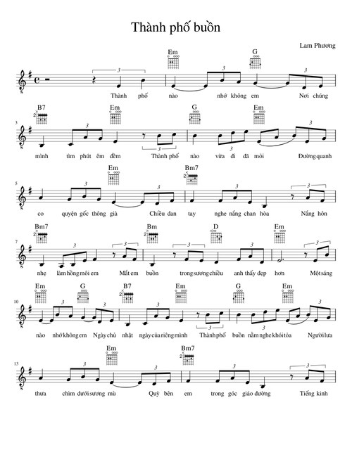 Thành phố buồn | Lam Phương