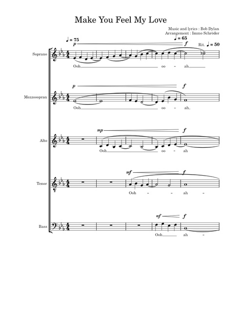 Make you feel my love – Bob Dylan