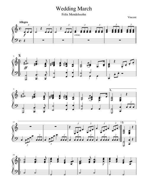 Mendelssohn - Wedding March