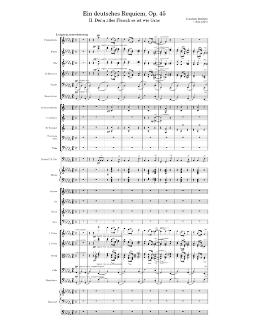Ein deutshces Requiem (Brahms) Op. 45, 2 - Denn alles Fleisch es ist wie Gras