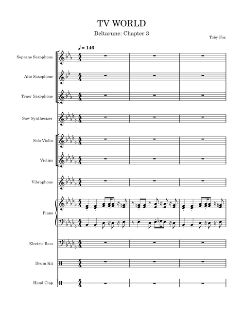 TV WORLD (Deltarune: Chapter 3) Full Ensemble