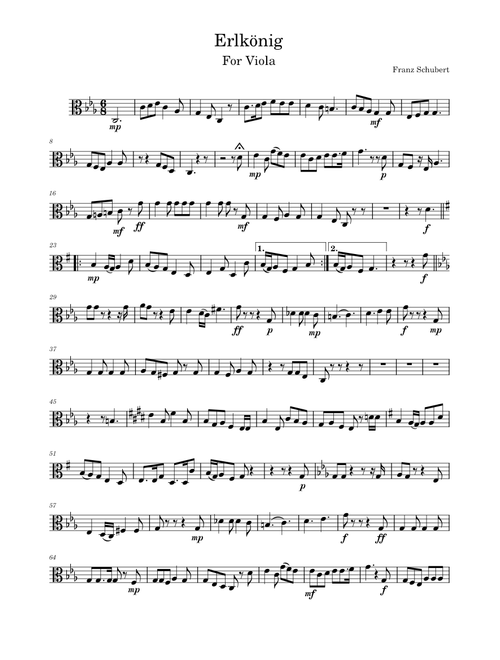 Erlkönig, D.328 – Franz Schubert Erlkönig