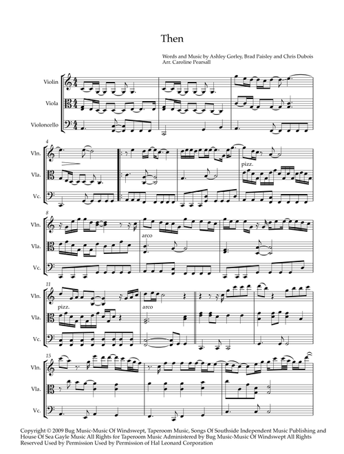 Then (Arr. Caroline Pearsall) - Brad Paisley (String Ensemble)