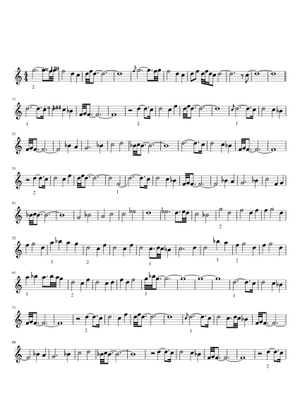 Okami - Reset (Thank You) (Arranged for 20-note Music Box) Sheet