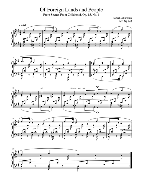 Schumann - Of Foreign Lands and People