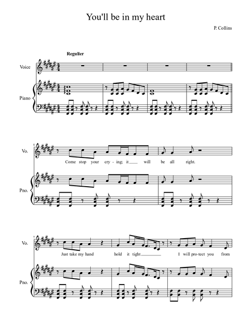 You'll Be In My Heart – Phil Collins