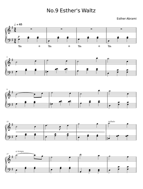 No.9 Esther's Waltz - Esther Abrami