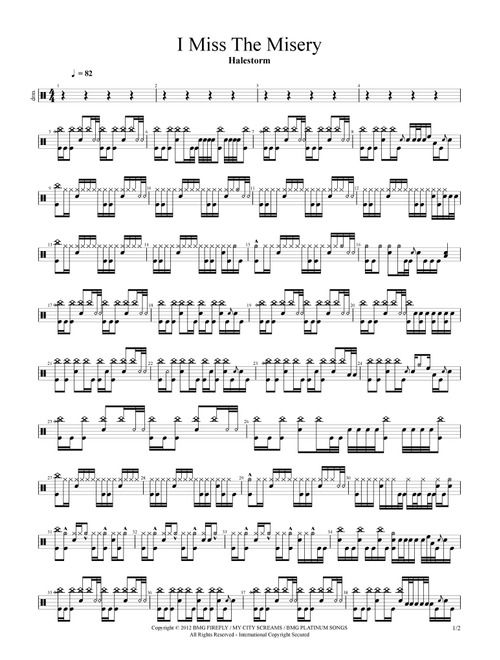 Miss The Misery (Arr. Cyril Mayer) - Halestorm (Drums)