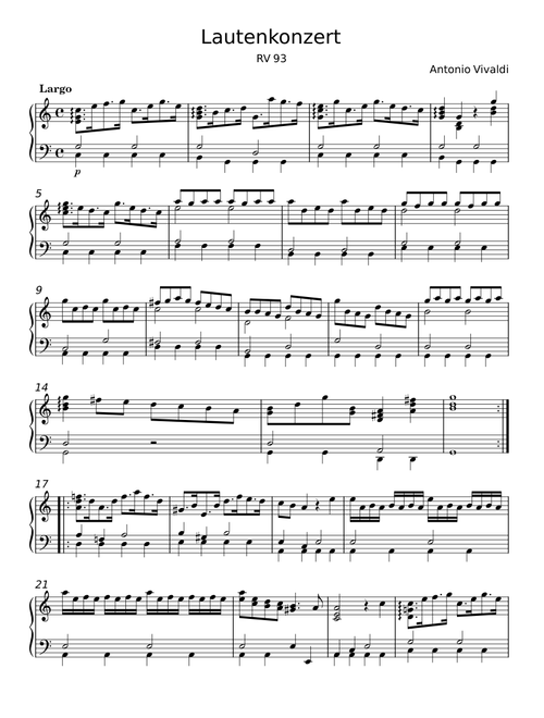 Largo - Antonio Vivaldi