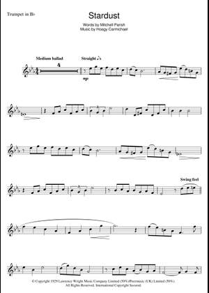 Play Official version of Stardust Sheet Music by Hoagy Carmichael