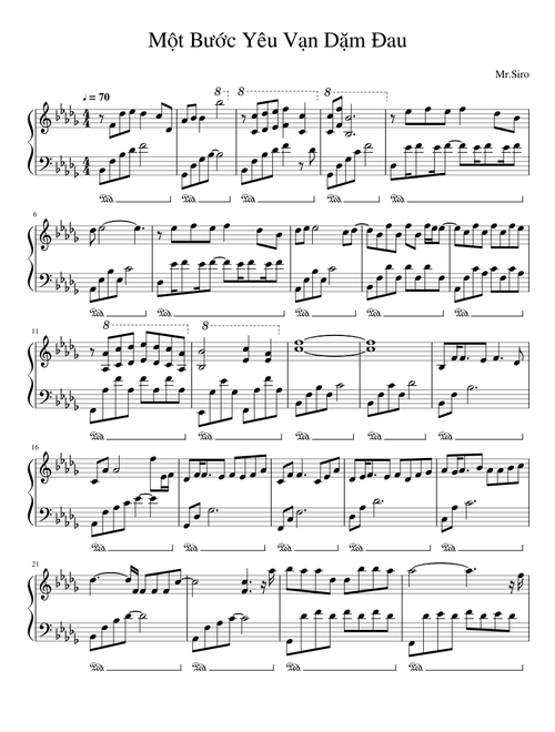 MỘT BƯỚC YÊU VẠN DẶM ĐAU - MR.SIRO