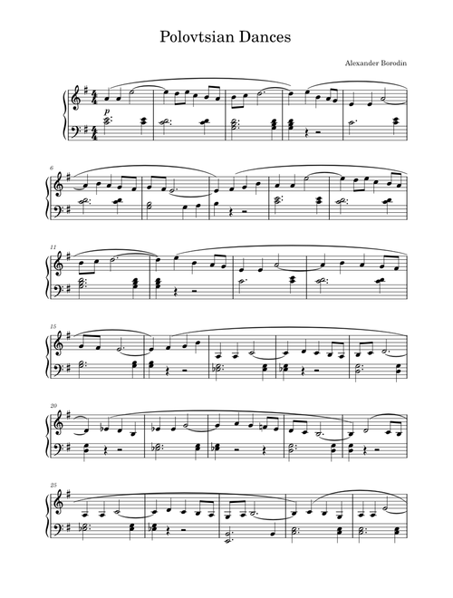 Polovtsian Dances – Aleksandr Borodin