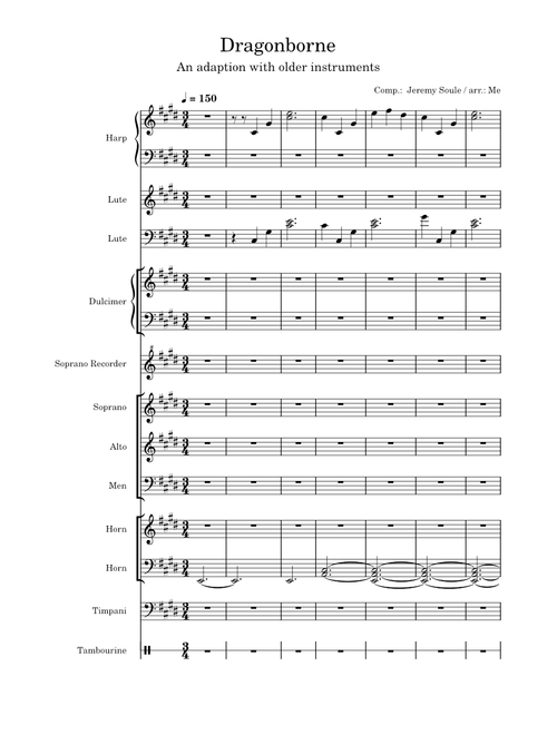 Dragonborn (An adaption with older instruments)