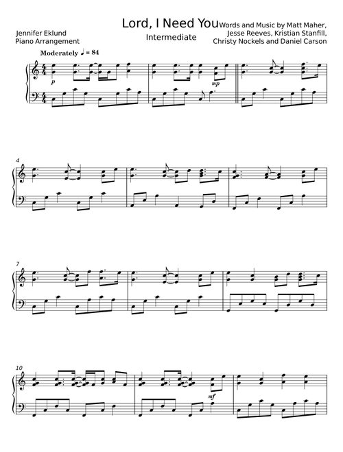 Lord i need you - Matt Maher