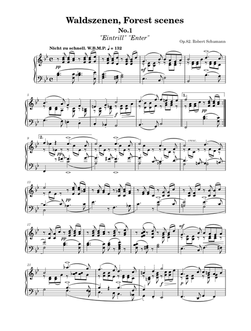 Waldszenen Op.82 - Robert Schumann (WBMP)