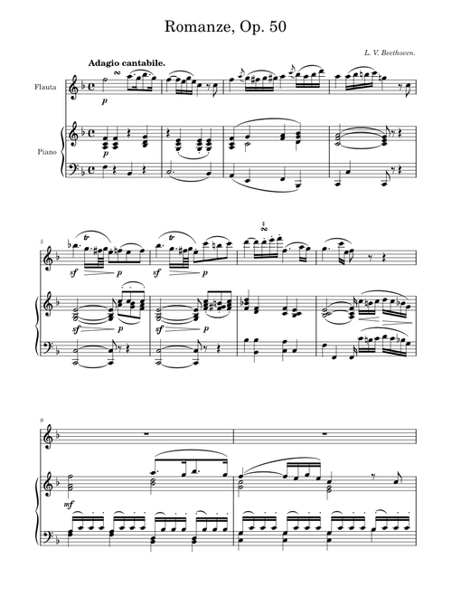 Romanze in F, Op. 50 – Beethoven