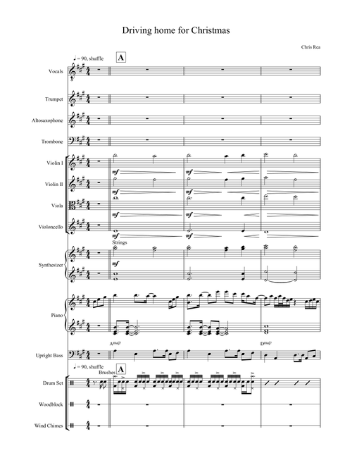 Driving Home For Christmas (Arr. RobSoelkner) - Chris Rea (Large Ensemble)