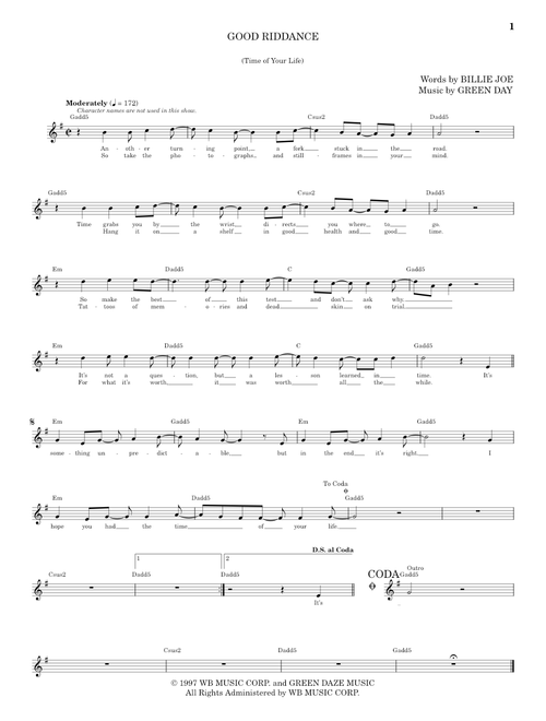 Good Riddance (Time Of Your Life) - Green Day (School of Rock - Vocals)