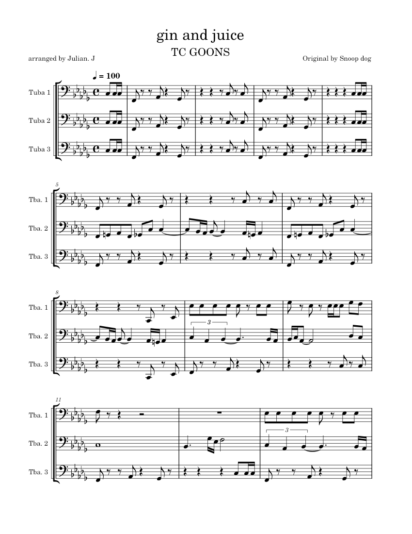 Gin and Juice piano tutorial