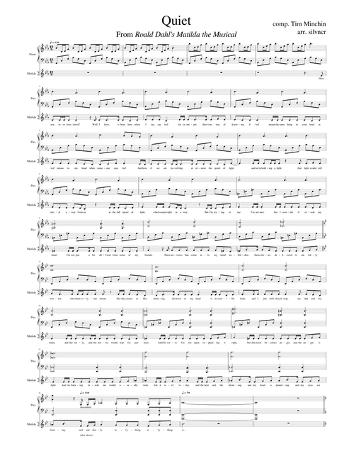 Quiet - matilda the musical – Tim Minchin