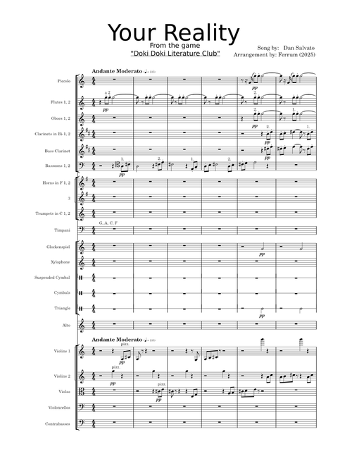 Your Reality Orchestra Arrangement (from Doki Doki Literature Club) - Ferrum