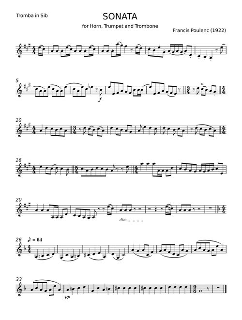 Sonata Francis Poulenc - Francis Poulenc