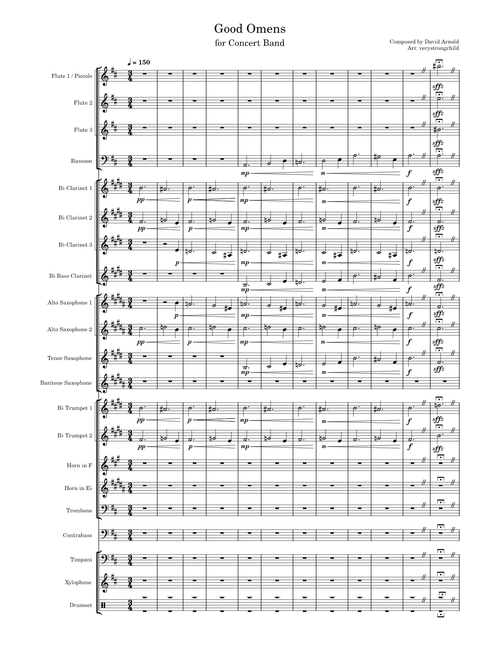Good Omens Opening Title – David Arnold Good Omens Theme for Concert Band