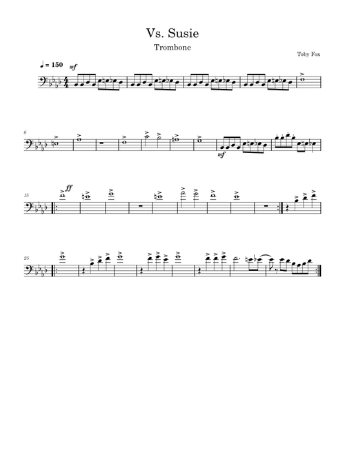 Vs. Susie – Toby Fox (Trombone)