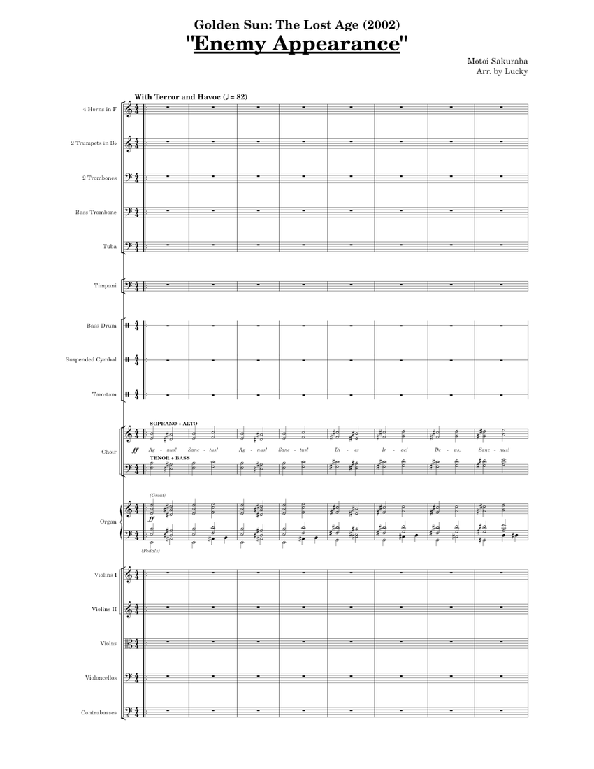 Enemy Appearance Sheet Music | MuseScore.com