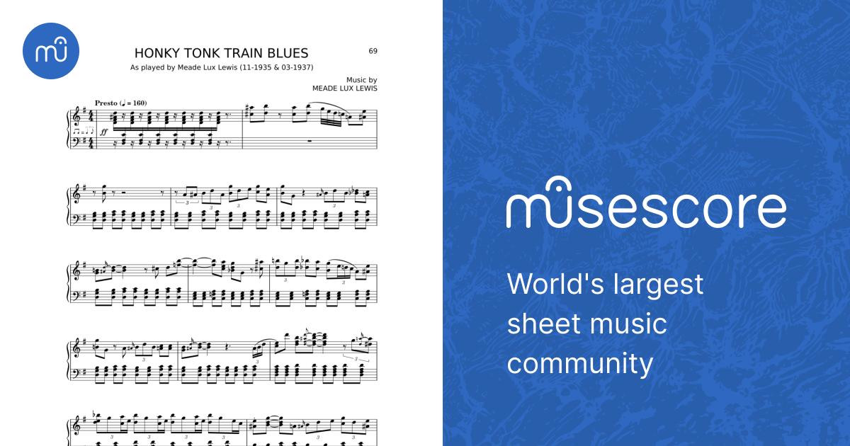 Honky tonk train blues - Meade Lux Lewis Sheet music for