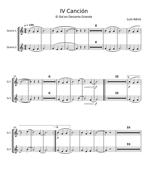 IV Canción - Luis Advis