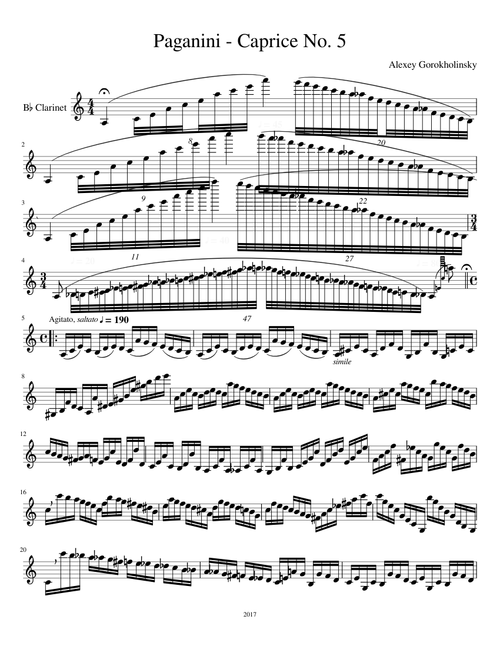 Paganini - Caprice No. 5