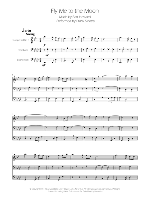 Fly Me To The Moon (In Other Words) (Arr. Ygor Nunes) - Tony Bennett (Brass Ensemble)