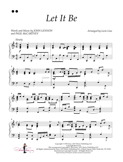 Let It Be (Arr. Lorie Line) - Kris Allen (Piano Solo)