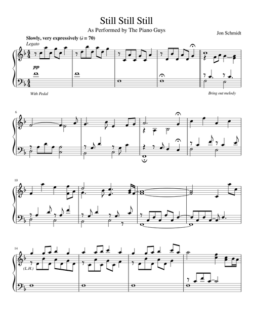 Still Still Still - Jon Schmidt (The Piano Guys)