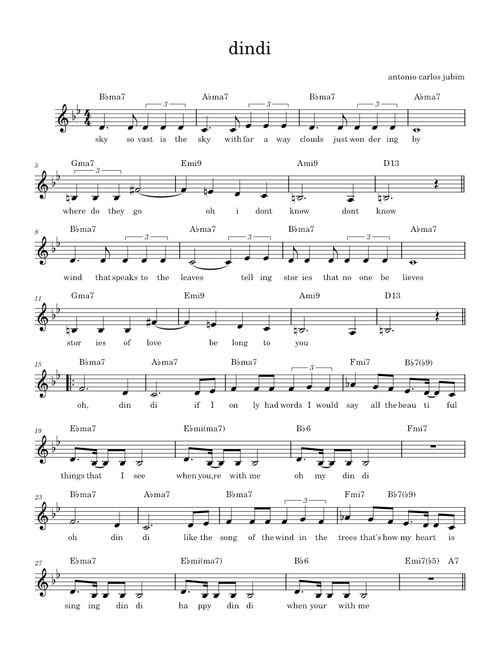 Dindi – Antônio Carlos Jobim dindi