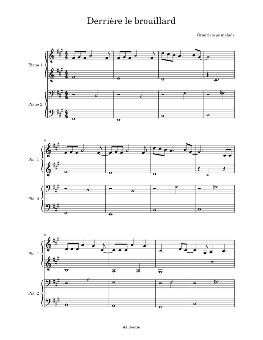 Derri re Le Brouillard Grand Corps Malade Et Louane Piano Tutorial derri-re-le-brouillard-grand-corps-malade-et-louane-piano-tutorial